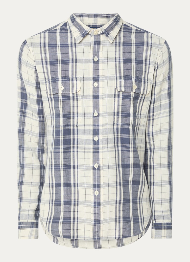Camisa Ralph Lauren de corte regular com estampa xadrez.