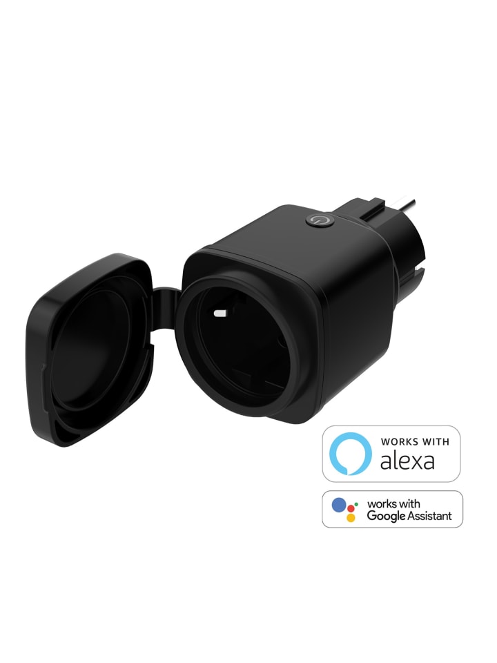 XCOAST Smart WLAN Aussensteckdose in Schwarz günstig kaufen onesize