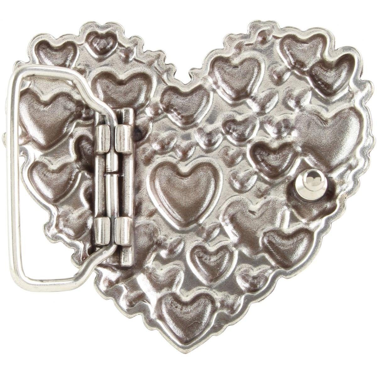 BELTINGER Gürtelschnalle Hearty 4,0 cm - Buckle Wechselschließe Gürtelschließe 40mm - Gürtel bi