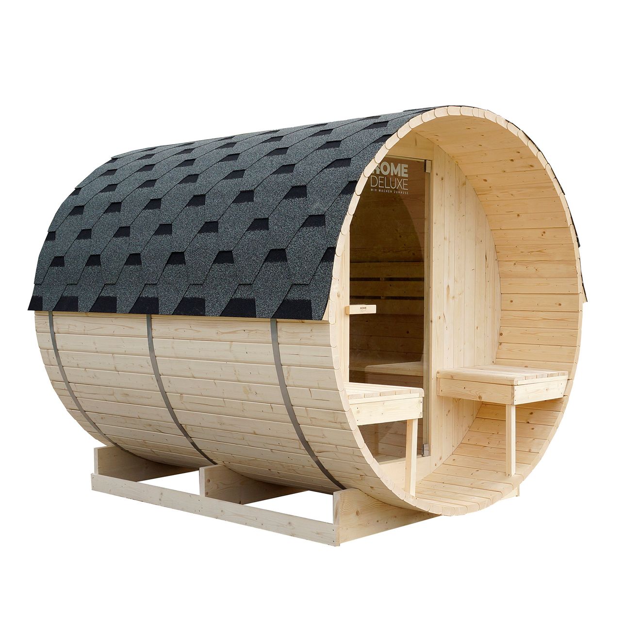 Home Deluxe Outdoor Fasssauna LAHTI DELUXE - L