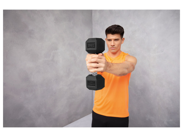 CRIVIT Hexagonhantel 7,5 kg