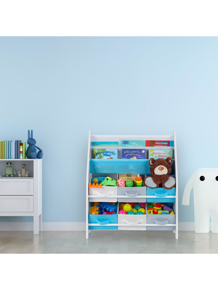 relaxdays Kinderregal Tiere in Bunt - (B)62 x (H)74 x (T)31,5 cm günstig kaufen onesize