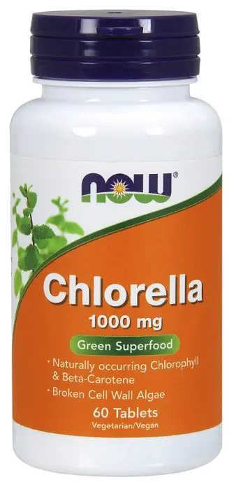 Now Foods Chlorella 1000 mg органска, таблете