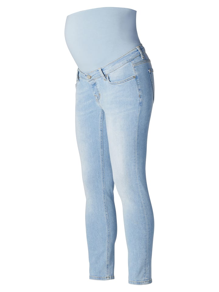 Noppies Slim Umstandsjeans Mila 7/8 in Light Blue Denim günstig kaufen