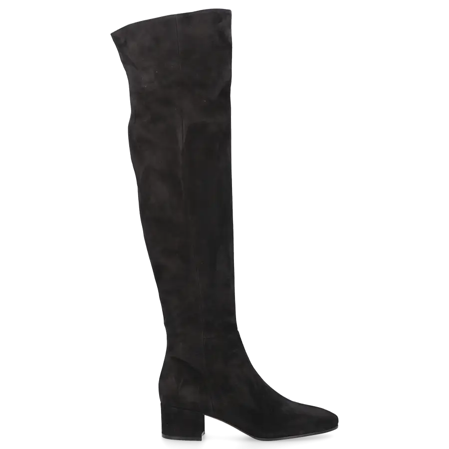 Gianvito Rossi - Stiefel ROLLING MID BOOT Veloursleder - schwarz