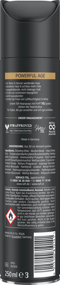Haarspray POWERFUL AGE Halt 5, 250 ml