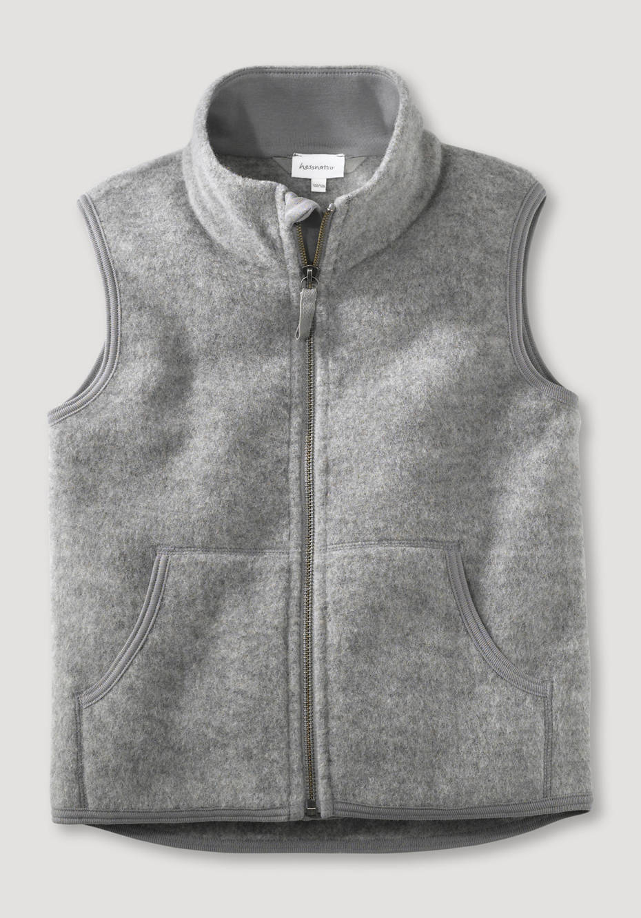Wollfleece-Weste aus reiner Bio-Merinowolle