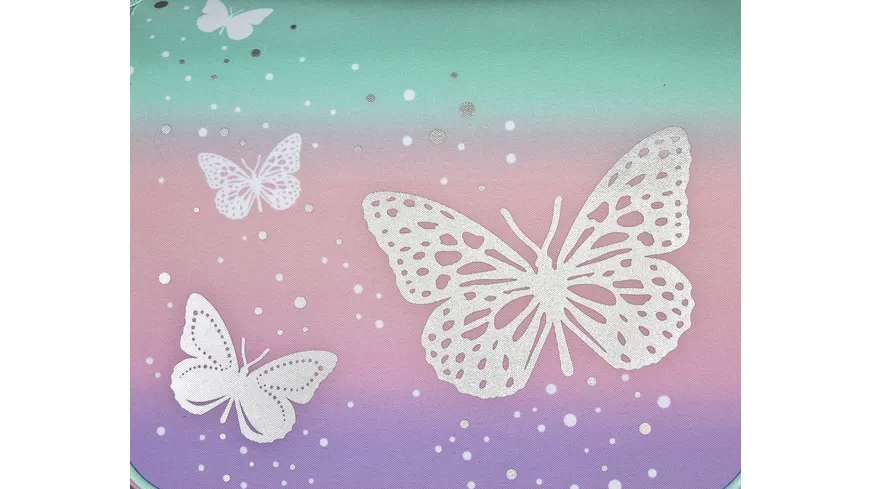Scooli Butterfly EasyFit Schulranzen-Set 5teilig