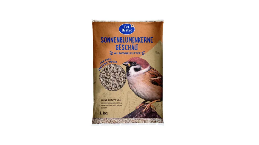 Pet Bistro Vogelfutter Sonnenblumenkerne geschält 1 kg