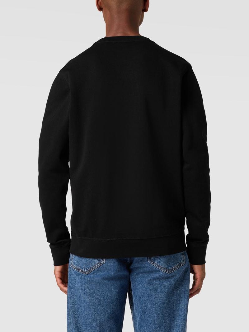 Sweatshirt mit Logo-Patch Modell 'WESTART' in schwarz