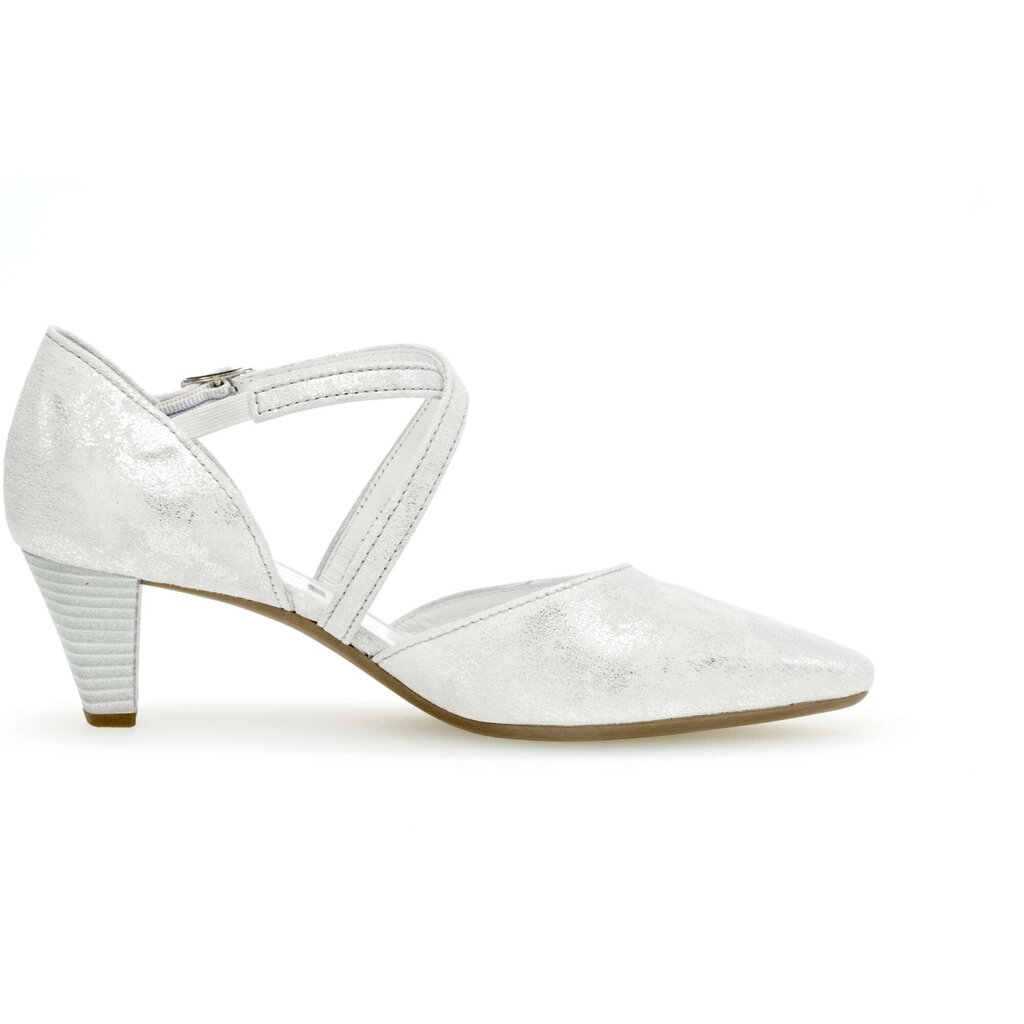 Gabor fashion Spangenpumps silber