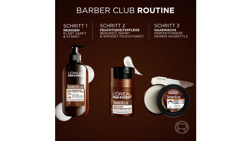 L'oréal Men Expert Barber Club Bart & Haut Feuchtigkeitspflege 50 ml