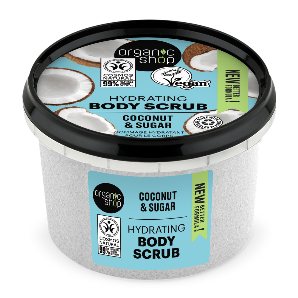 organic shop Gommage hydratant Noix de Coco Vegan Naturel Gommage corps