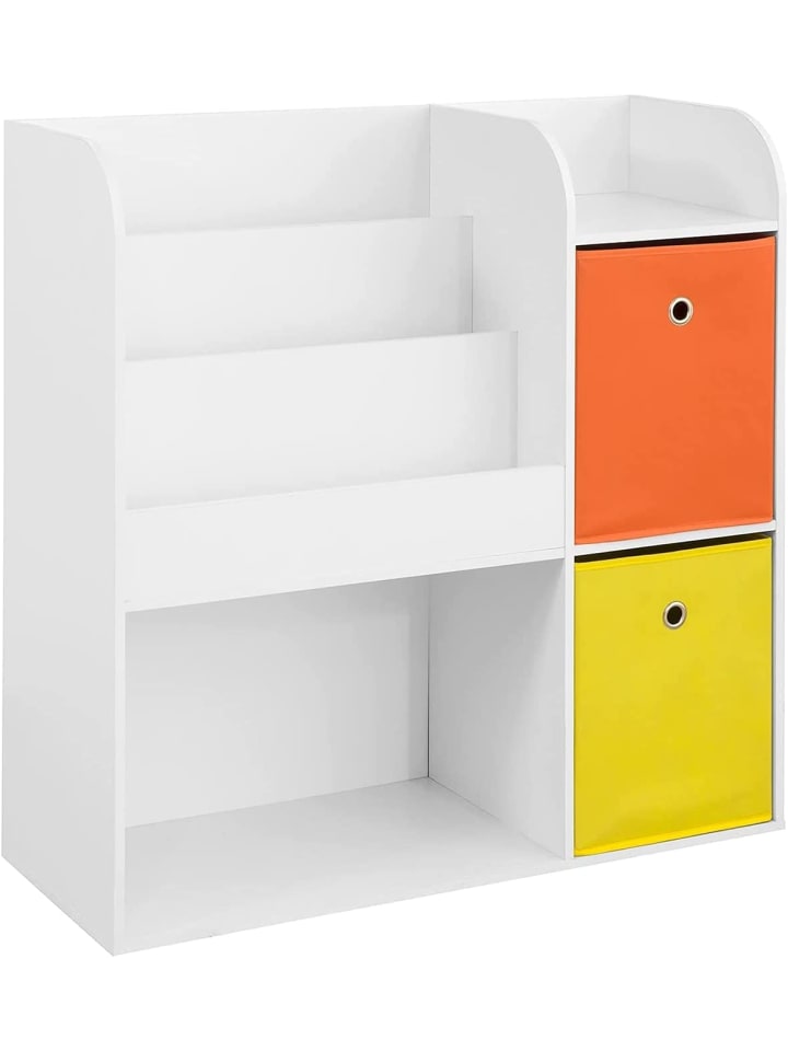 SoBuy Bücherregal in Weiß - (B)89 x (H)88 x (T)35cm günstig kaufen onesize