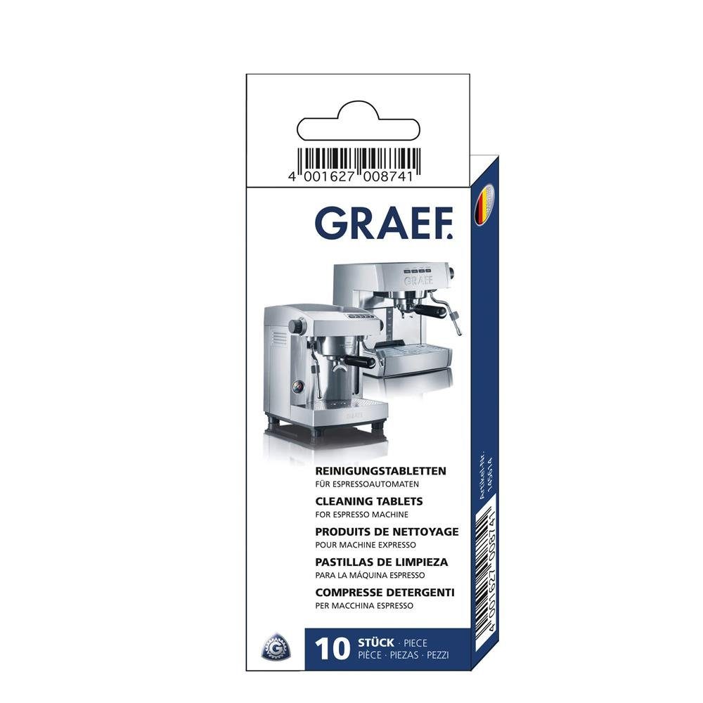 Graef Siebträger-/Filterkaffeemaschine Reinigungstabletten, 10 Stück,für Kaffeemaschine, Siebträgermaschine, Wasserkocher