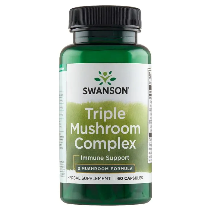 „Swanson Triple Mushroom Standardized Complex“ kapsulės
