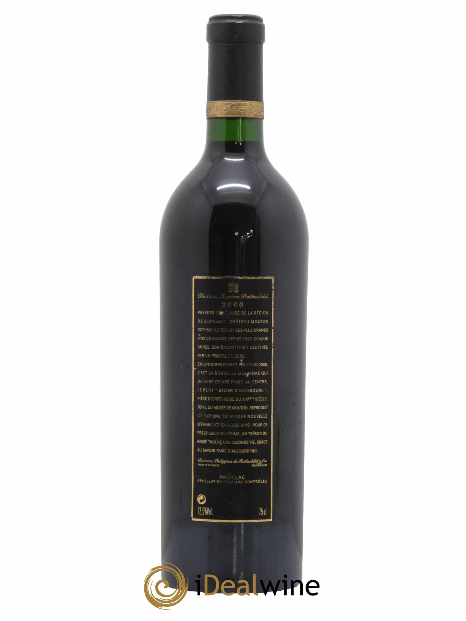 Château Mouton Rothschild 1er Grand Cru Classé  2000 - Lot de 1 Bouteille