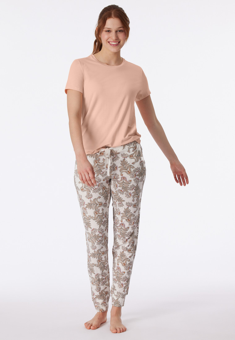 Shirt kurzarm Modal peach whip - Mix+Relax