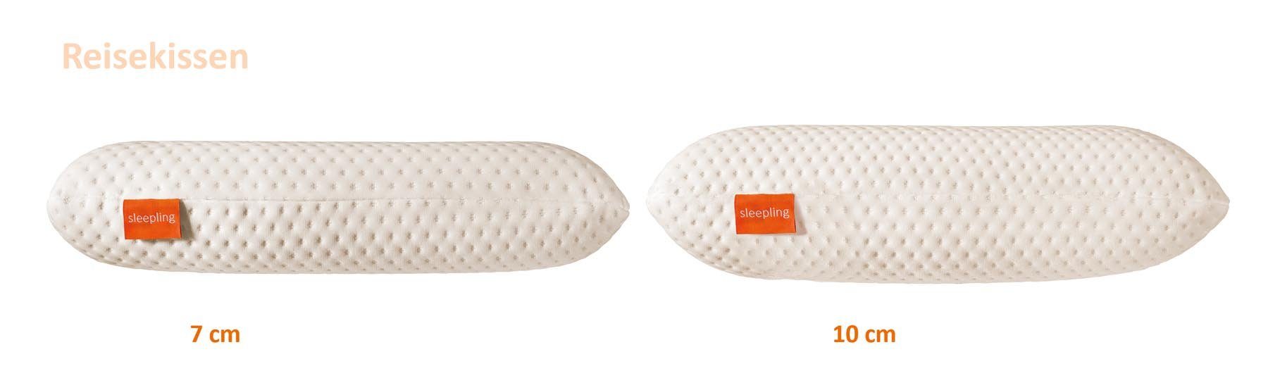 Nackenstützkissen Orthopädisches Reise- und Nackenstützkissen, sleepling, Füllung: Viscoelastischer Schaum, Seitenschläfer, Rückenschläfer, Bauchschläfer, Viskoelastischer Schaum, Memory Effekt, Aloe Vera veredelt