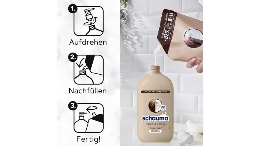 SCHAUMA Shampoo Repair & Pflege 750ml 750 ml