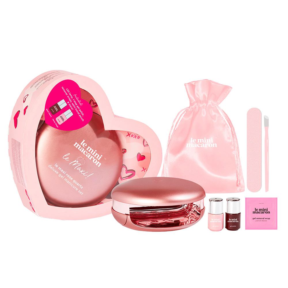 Le Mini Macaron Le Maxi ! - Le maxi rose quartz Kit de vernis à ongles semi-permanent