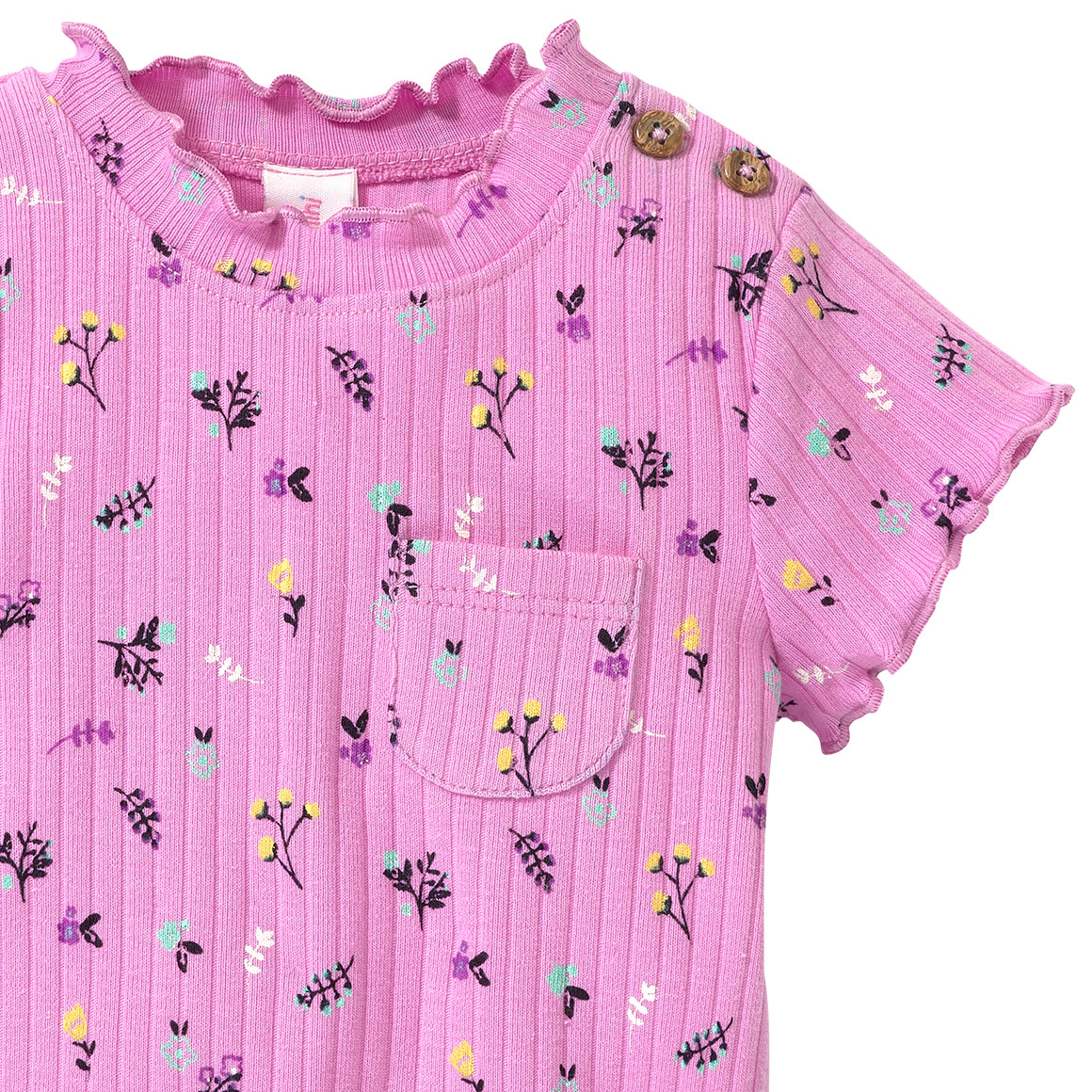 Newborn T-Shirt mit Rippstruktur