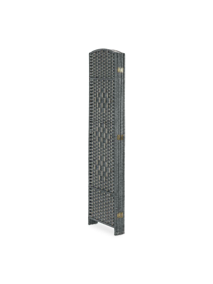 relaxdays Paravent in Grau - (B)241 x (H)170 cm günstig kaufen onesize