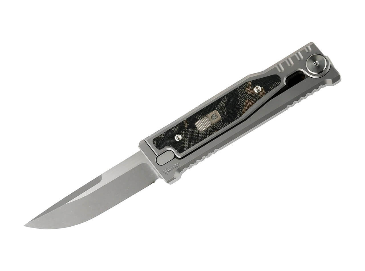MINI-EXO Burl Linen Micarta Drop Point