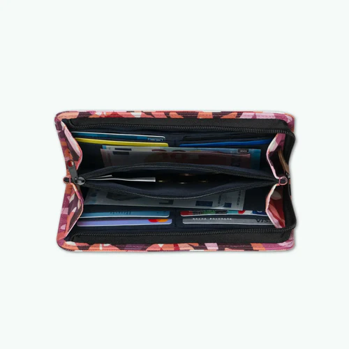 Large wallet Montreuil burgundy