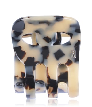 Alexandre de Paris 3 Dents Creme-Schwarz 4 cm Haarspangen-1 Stk
