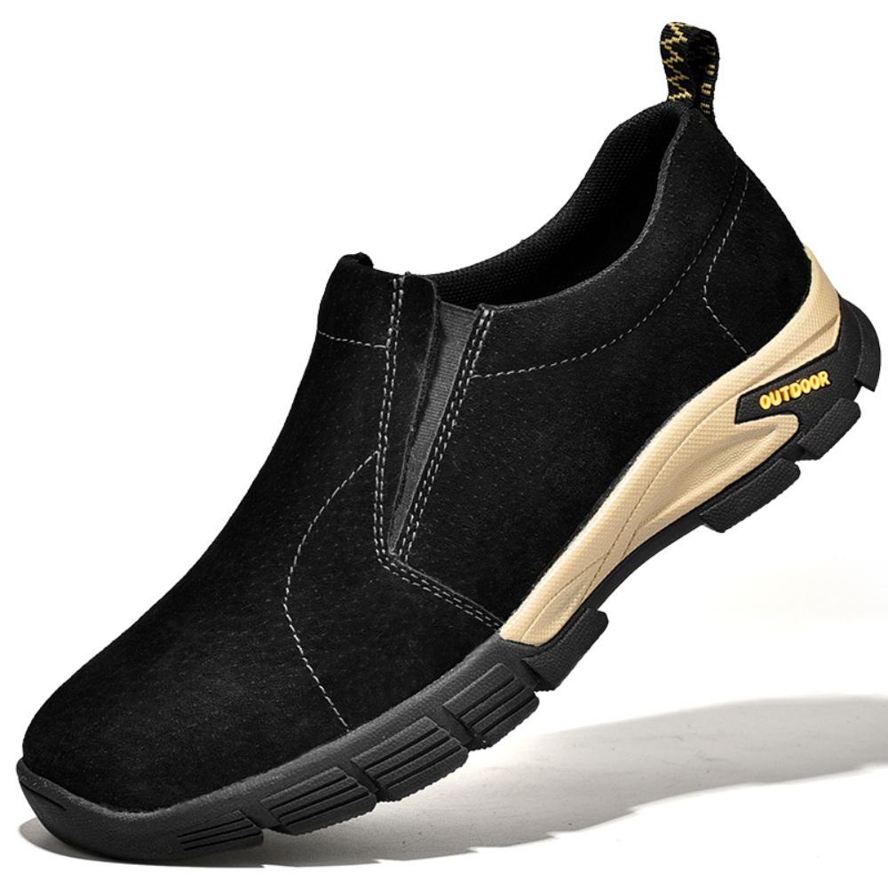HUSKSWARE Slipper (Saisonschuhe aus Nubukleder, atmungsaktiv, Verschleißfest) Lässige Business-Lederschuhe, leichte Herrenschuhe, Outdoor-Schuhe