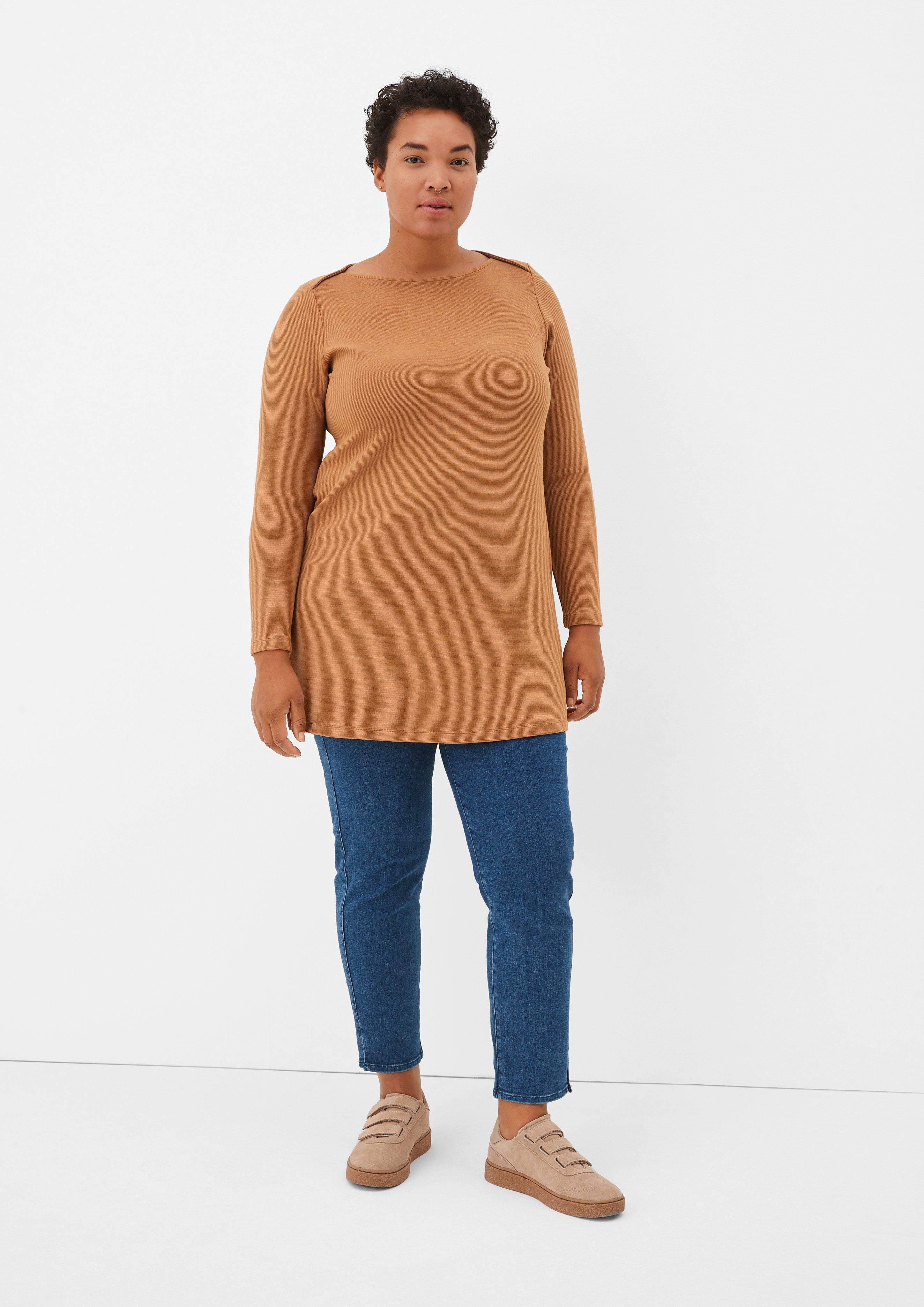 Longsleeve aus Viskosestretch  2121394-8748