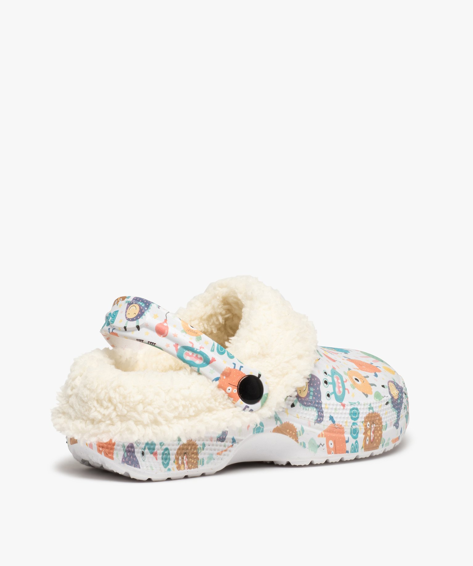 Chaussons Garçon sabots souples doublés sherpa multicolore | GEMO