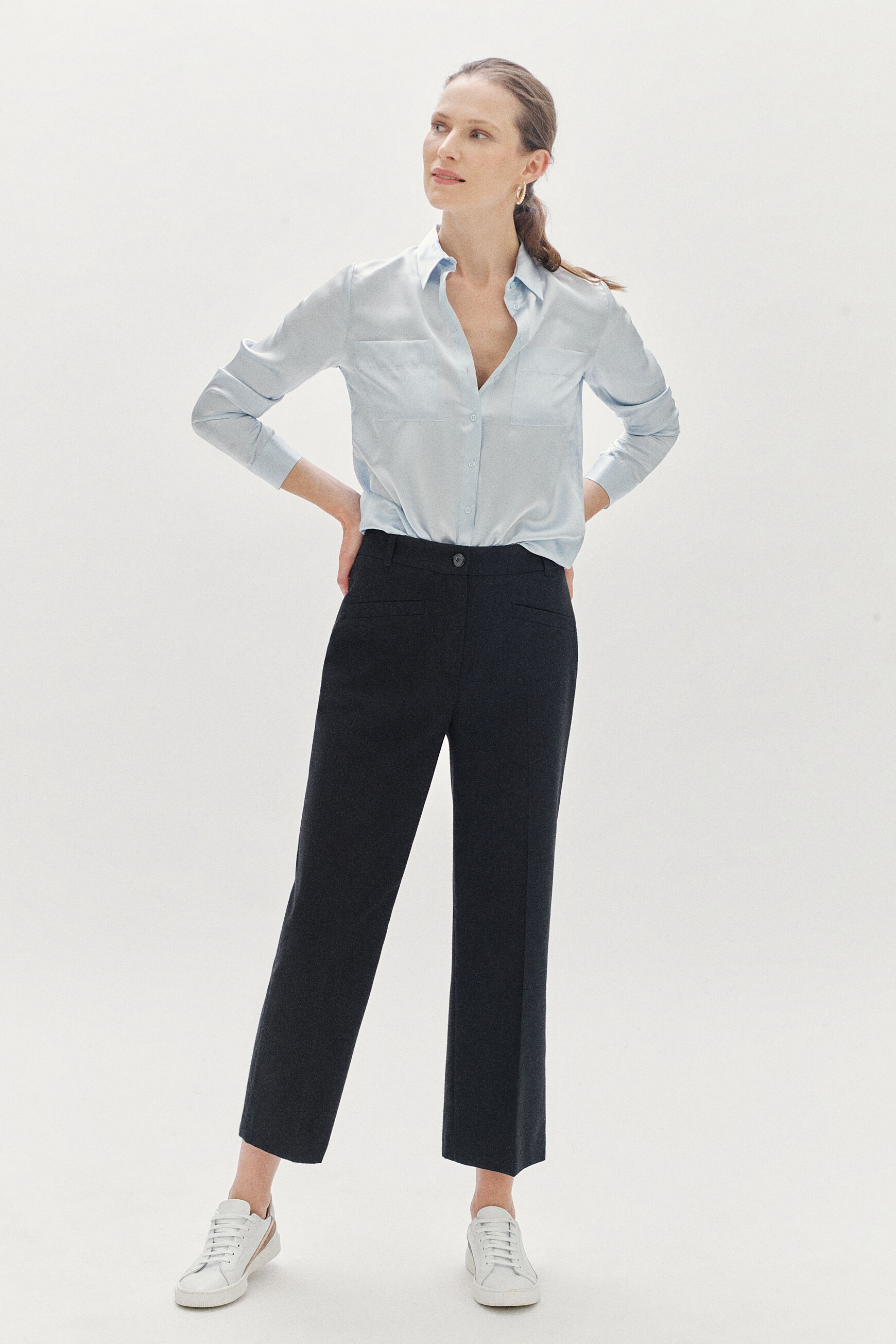pantalon boris noir femme