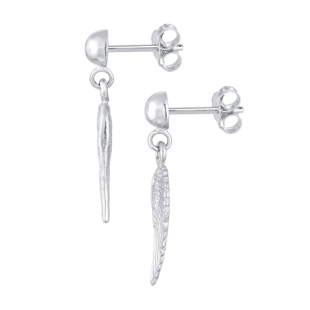 Elli Elli Boucles d'Oreilles Femmes pendentif d'ailes ange gardien basique en argent s Boucles d'oreilles