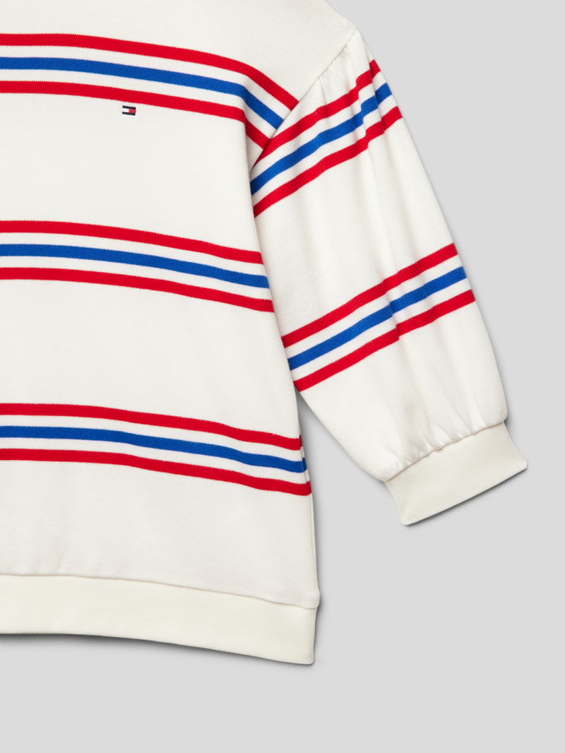 Sweatshirt mit Streifenmuster Modell 'VARSITY' in weiß