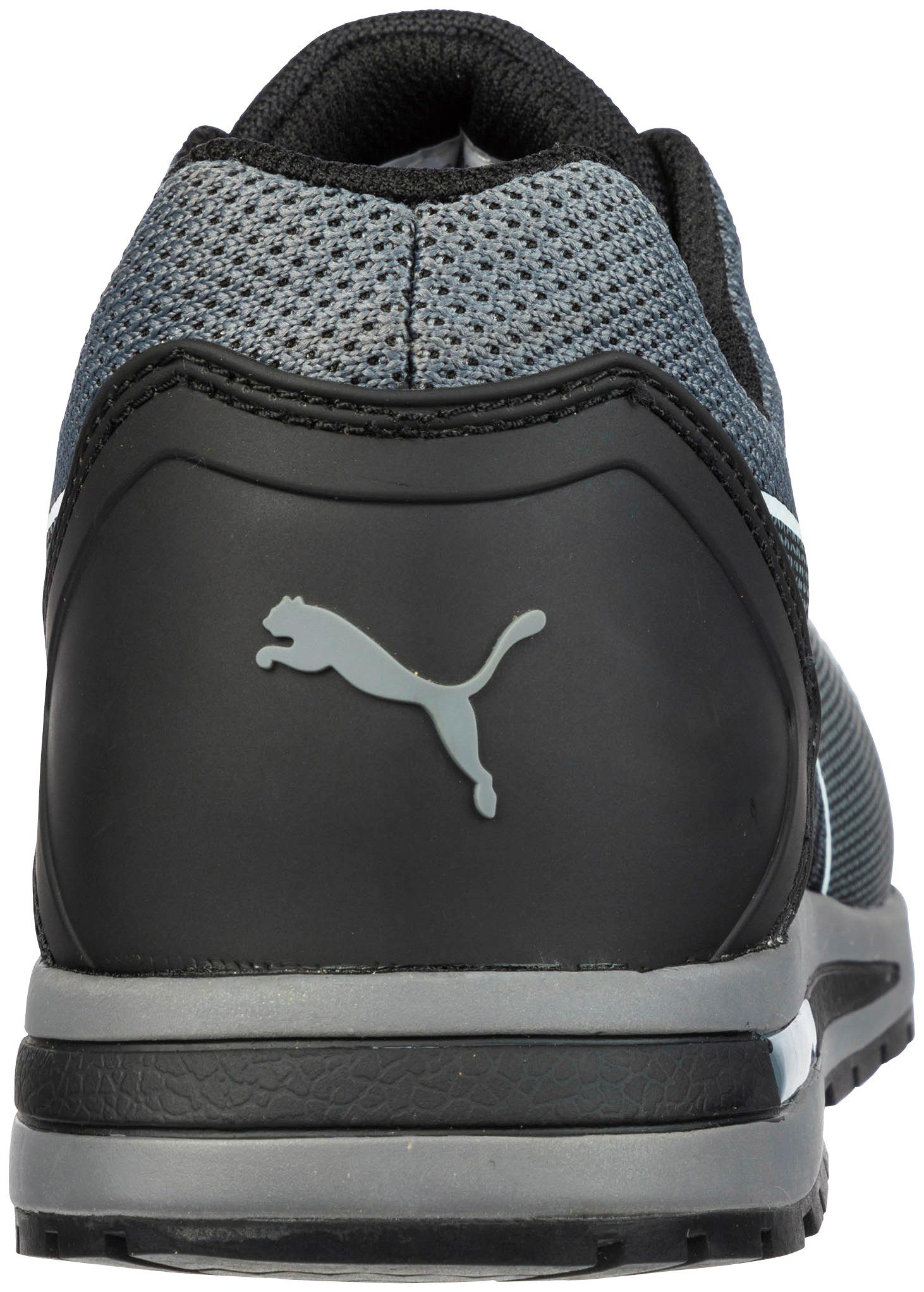 PUMA Safety Elevate Knit Black Sicherheitsschuh S1P, SAFETY KNIT®, evercushion® BA+ Fußbett, DGUV 112-191, ESD