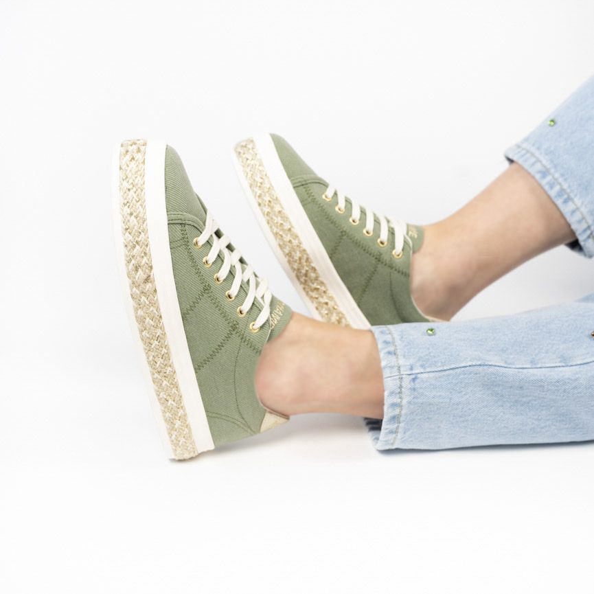 No Name  MALIBU SNEAKER GAMA - Kaki