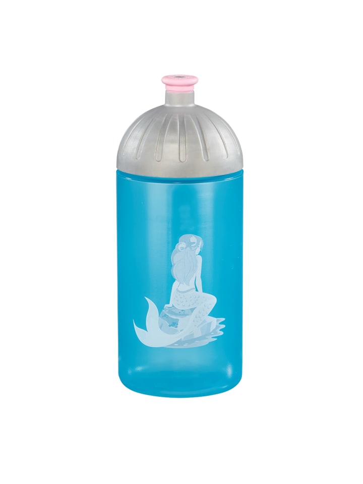 Step by Step Trinkflasche, 0,5 l, für Kindergarten und Schule in Mermaid Bella, Blau günstig kaufen 18,5 cm
