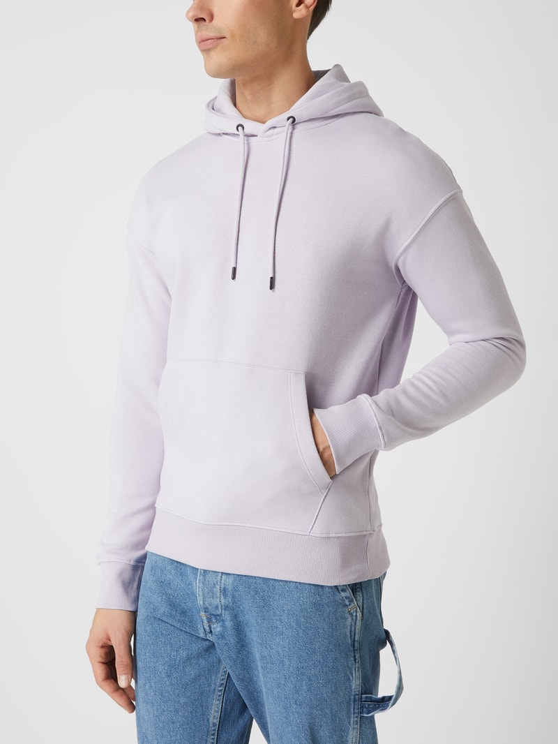Hoodie aus Baumwollmischung Modell 'Star' in flieder