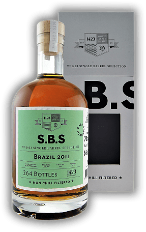 SBS Rum Brazil 2011 SBS Rum Brazil 2011 Erste reine Single Barrel Selection Einzelfassabfüllung aus Brasilien. Alter 11/20 - 0,7	 Liter - Vol 56,6%