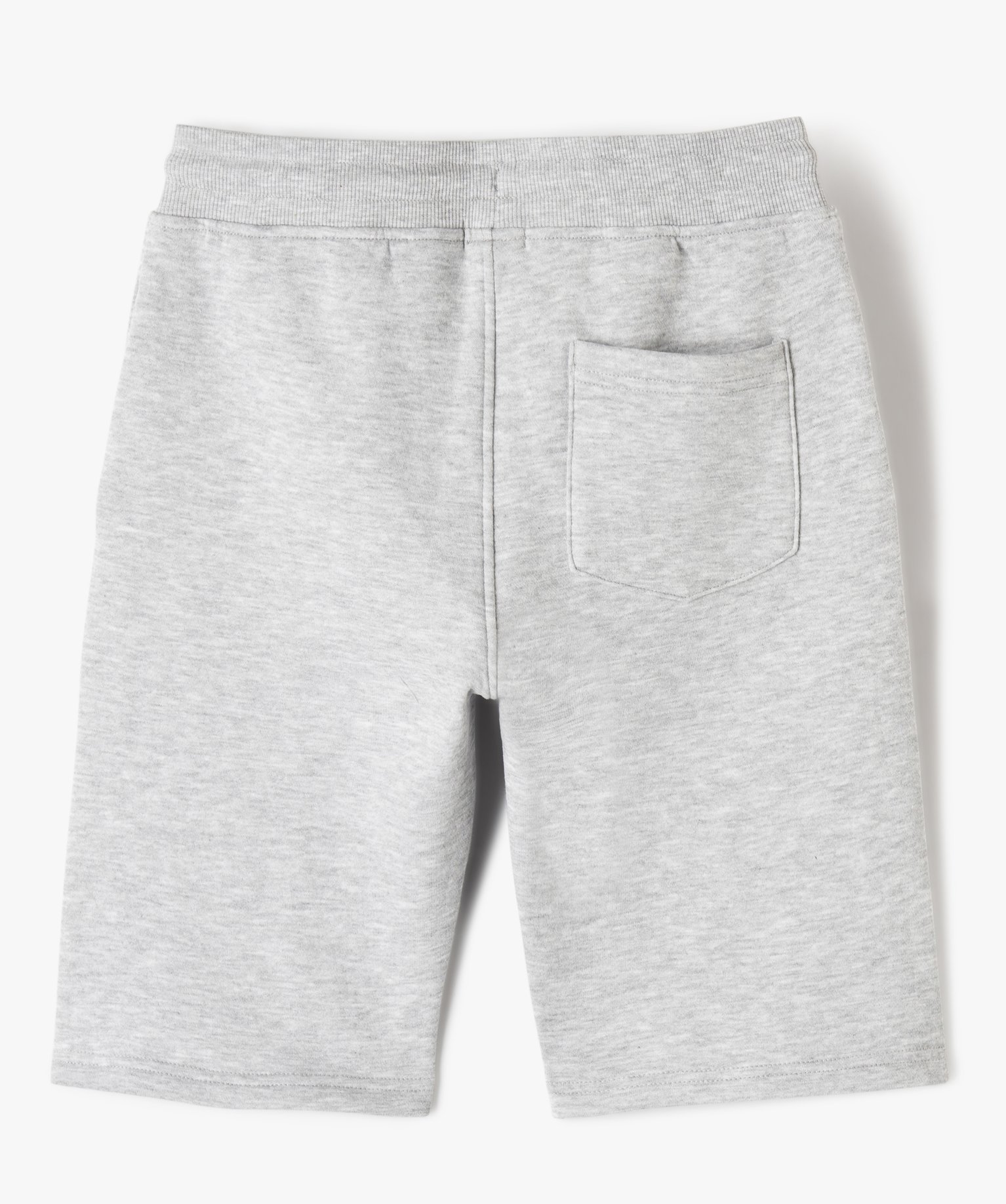 Bermuda en maille molletonnée avec ceinture ajustable Garçon gris | GEMO