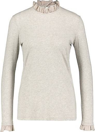 Rich & Royal Damen Longsleeve mit Rüschen