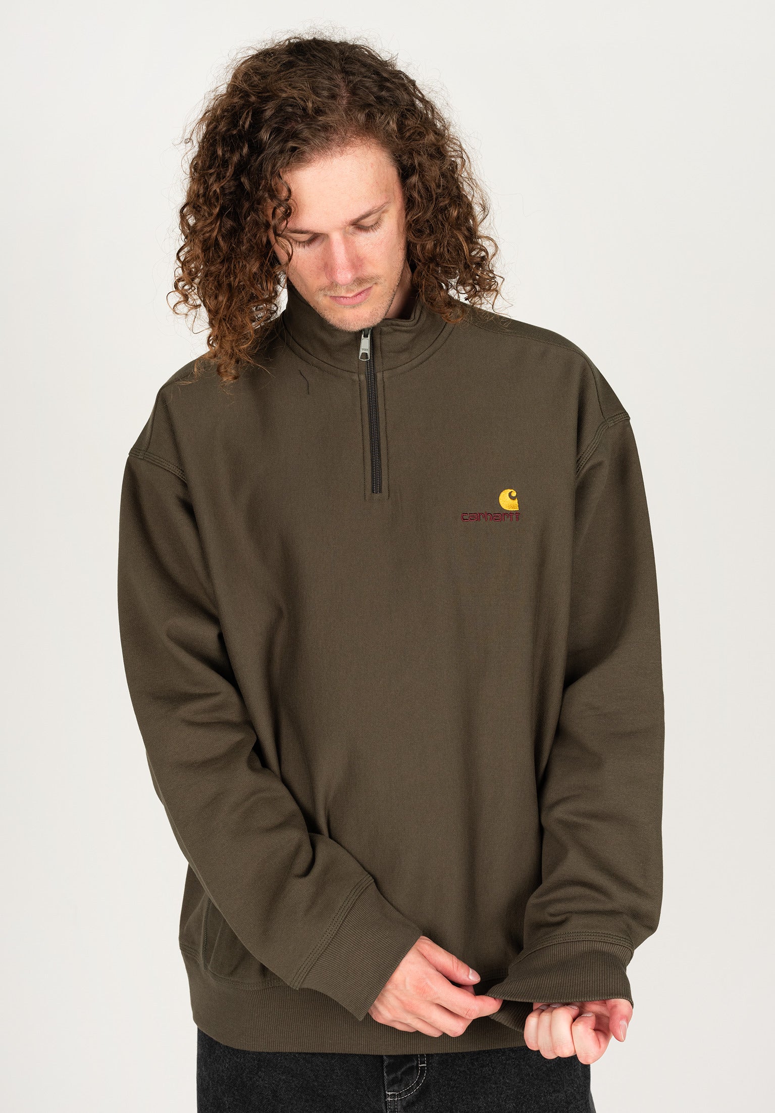Half Zip American Script