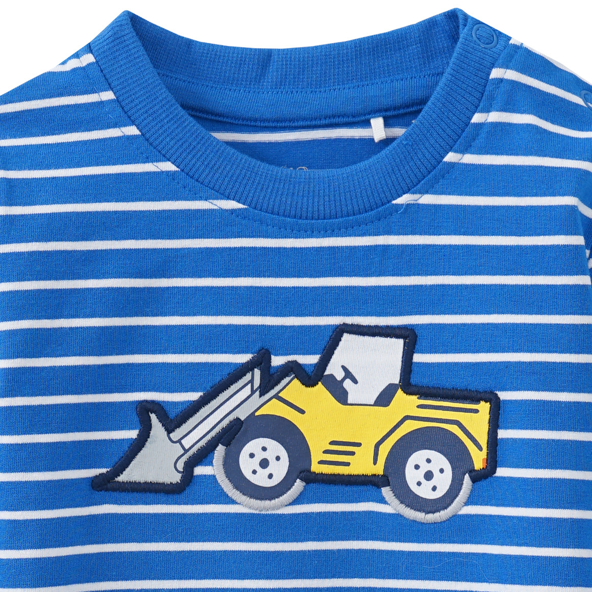 Baby Langarmshirt mit Radlader-Applikation