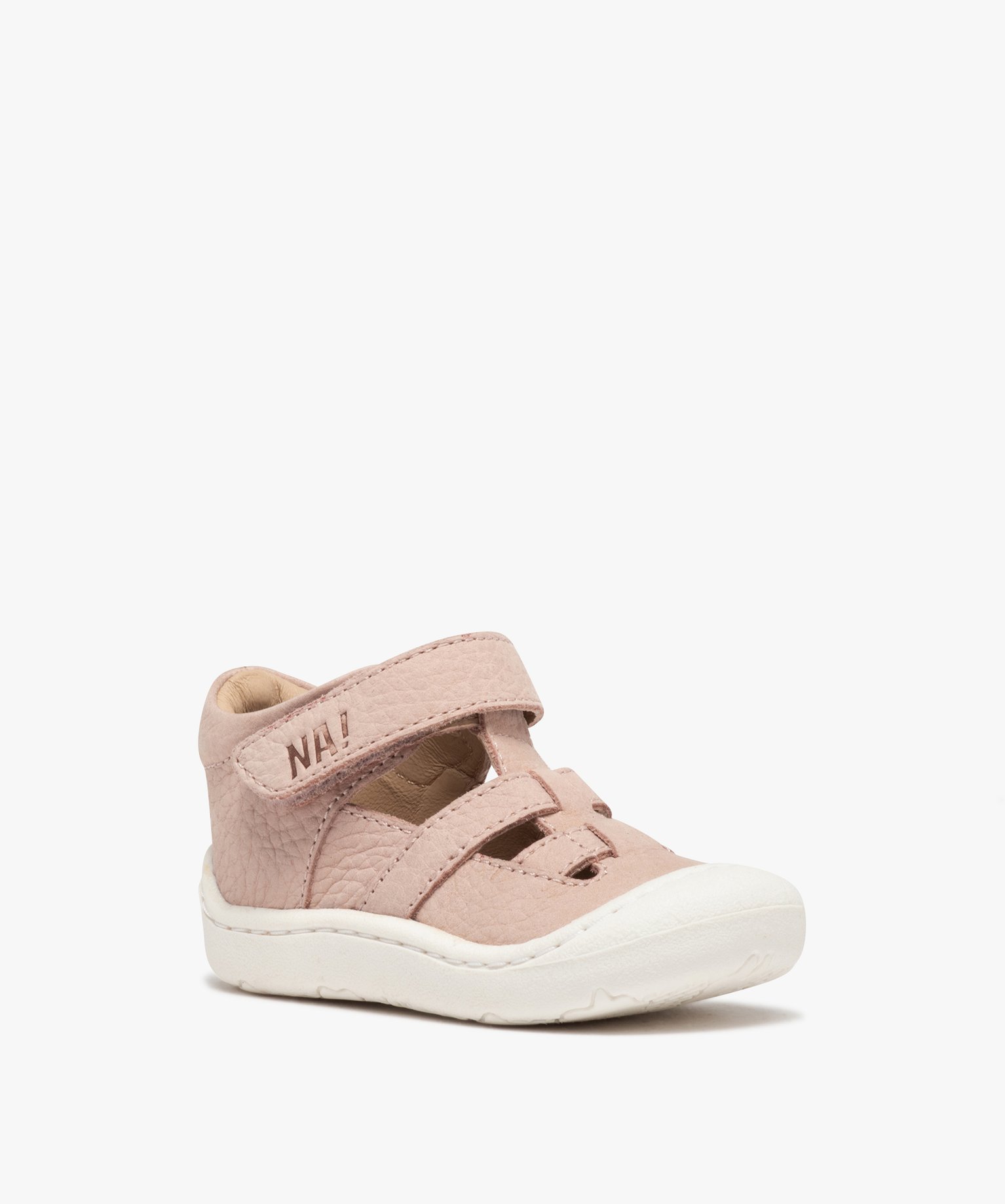 Sandales premiers pas bébé fille en cuir – NA! rose | GEMO