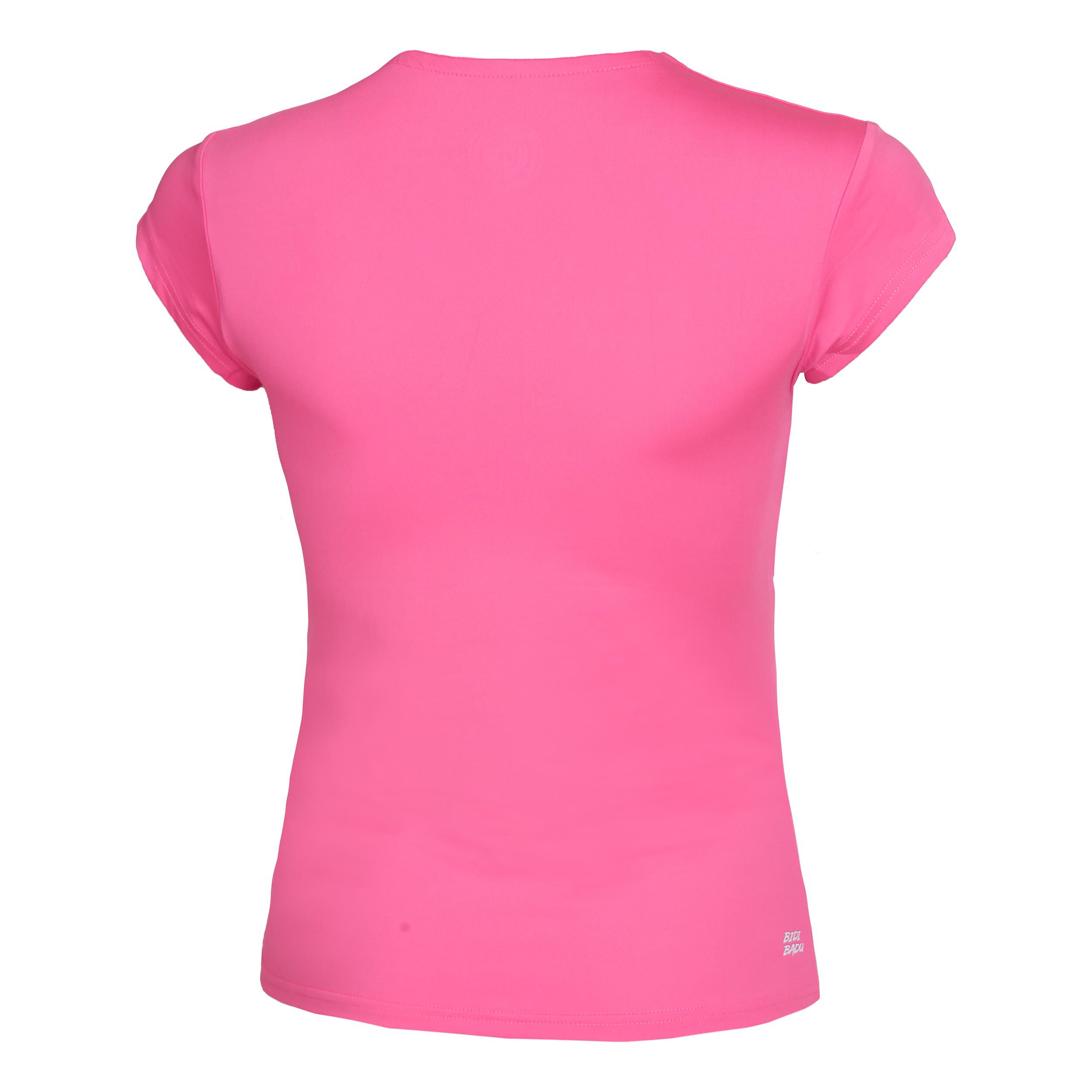 Bella 2.0 Tech V-Neck T-Shirt Damen - Pink, Weiß