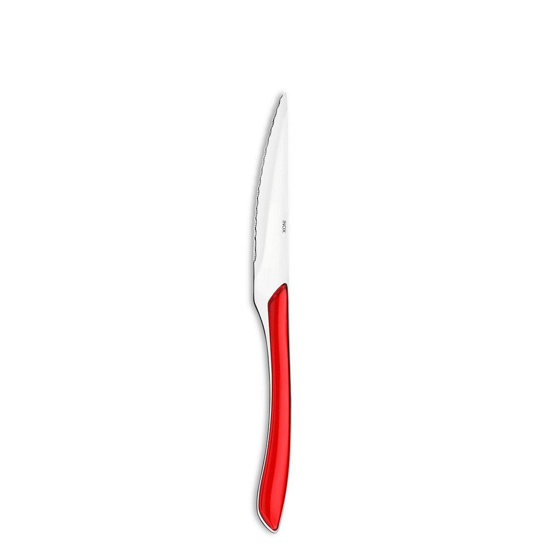 Amefa Besteck-Set ECLAT, Edelstahl 18/0, ABS, rot glänzend, für 6 Personen, 24-tlg