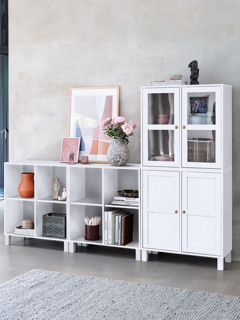 SKALS Vitrine SKALS porte vitrée blanc