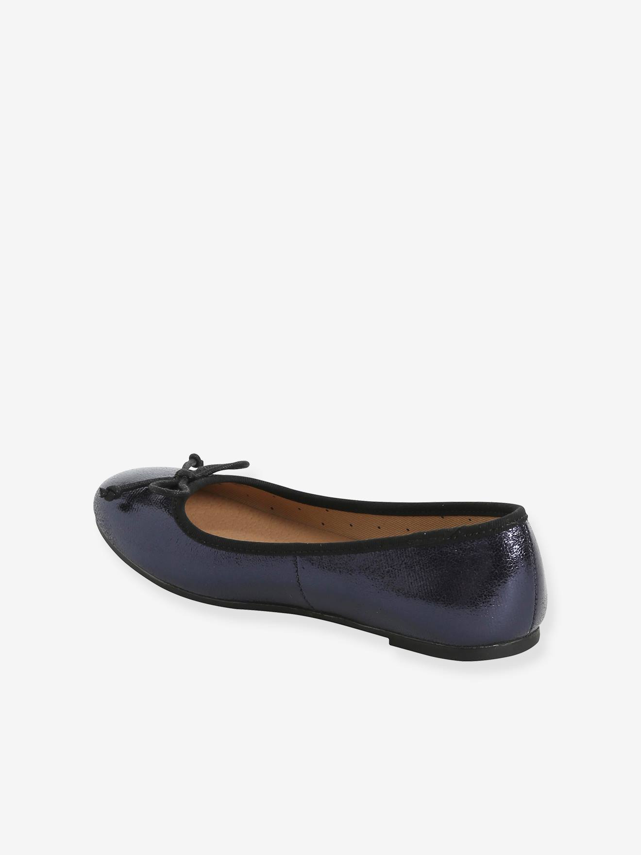 Vertbaudet Mädchen Ballerinas mit Glanzeffekt - silber